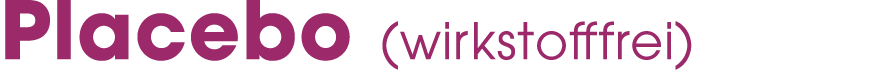 Placebo (wirkstofffrei)