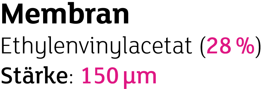 Membran Ethylenvinylacetat (28 %) St rke: 150 µm