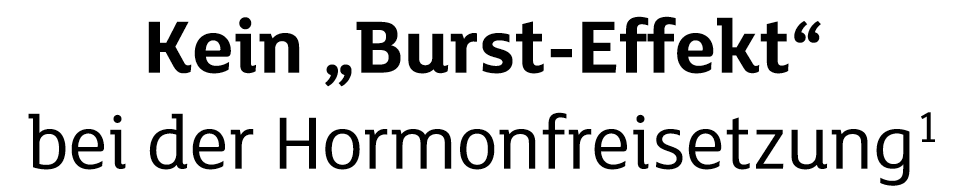 Kein „Burst Effekt“ bei der Hormonfreisetzung1