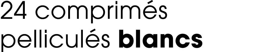 24 comprim s ­pellicul s blancs