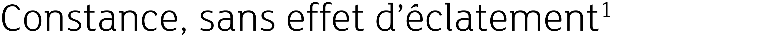 Constance, sans effet d’ clatement1