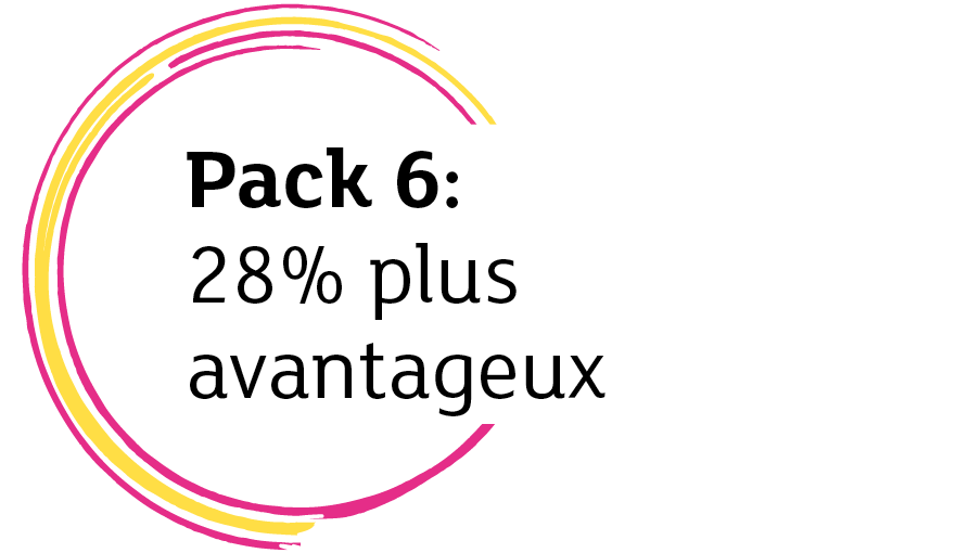 Pack 6: 28% plus avantageu