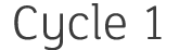 Cycle 1