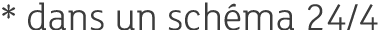 * dans un sch ma 24/4
