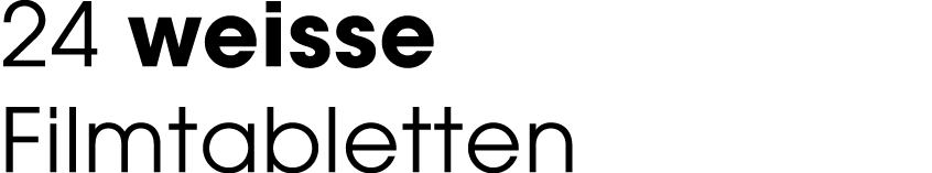 24 weisse Filmtabletten