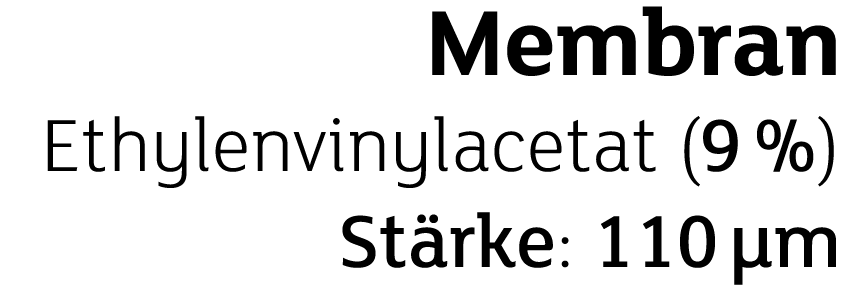 Membran Ethylenvinylacetat (9 %) St rke: 110 µm