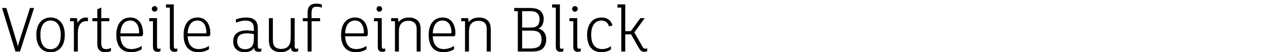 Vorteile auf einen Blick