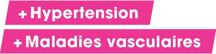 + Maladies vasculaires,+ Hypertensio
