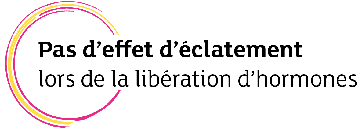 Pas d’effet d’ clatement lors de la lib ration d’hormone