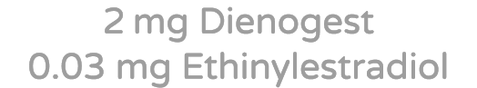 2 mg Dienogest 0.03 mg Ethinylestradiol